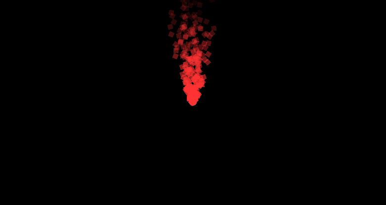 Fire particle effect