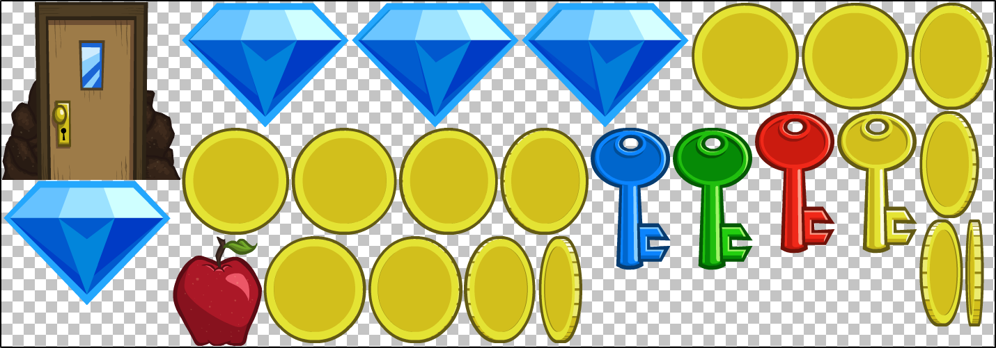 Tightly packed sprite sheet